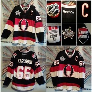 CCM Reebok NHL OttawaSenators #65 Captain Eric Karlsson 2012 AllStar Game Jersey